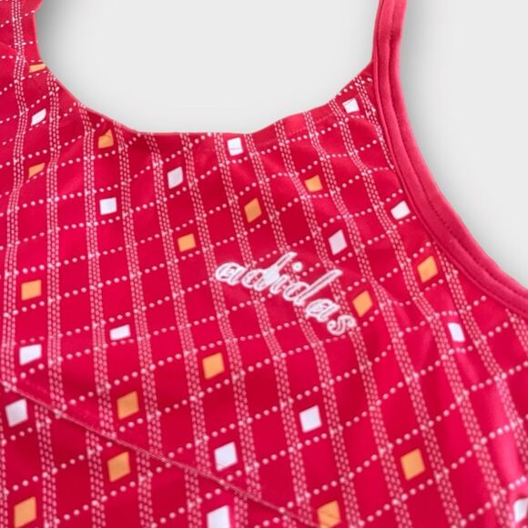 NWT Vintage Adidas Swim Top XL Bathing Suit 1pc Tankini Retro - Picture 2 of 7